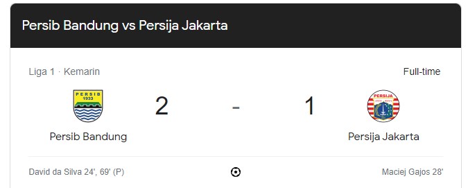 Persib VS Persija