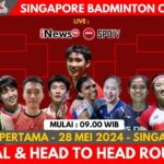 Jadwal Singapore Open 2024 Hari Ini: Pertarungan Sengit di Arena Badminton