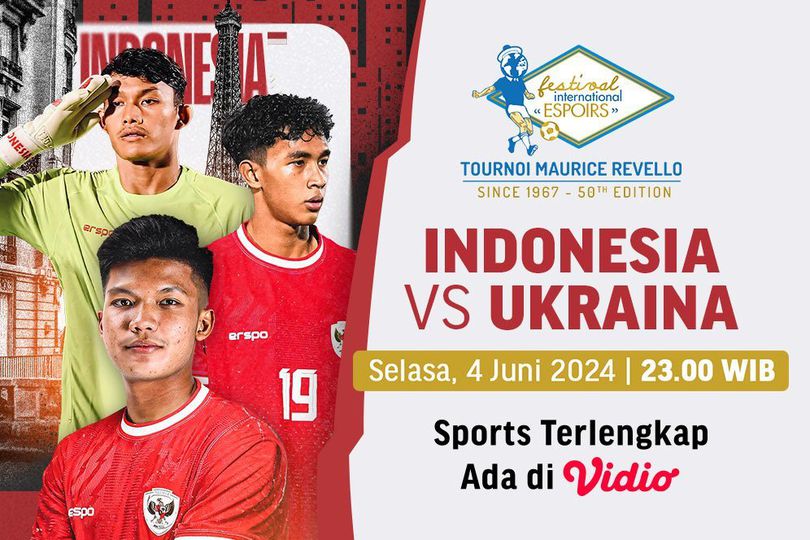 Jadwal Timnas Indonesia U-20 Vs Ukraina Malam Ini