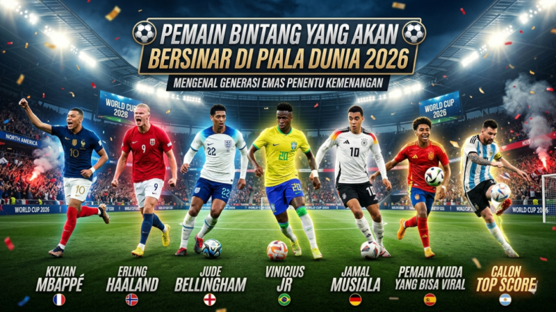 Daftar Pemain Super Bintang Sudah Diprediksi Bersinar di Piala Dunia 2026
