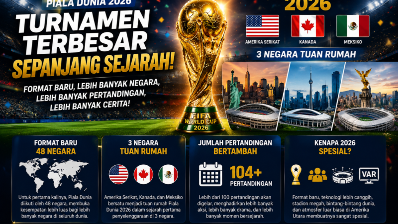 Piala Dunia 2026 Resmi Jadi Turnamen Terbesar Sepanjang Sejarah