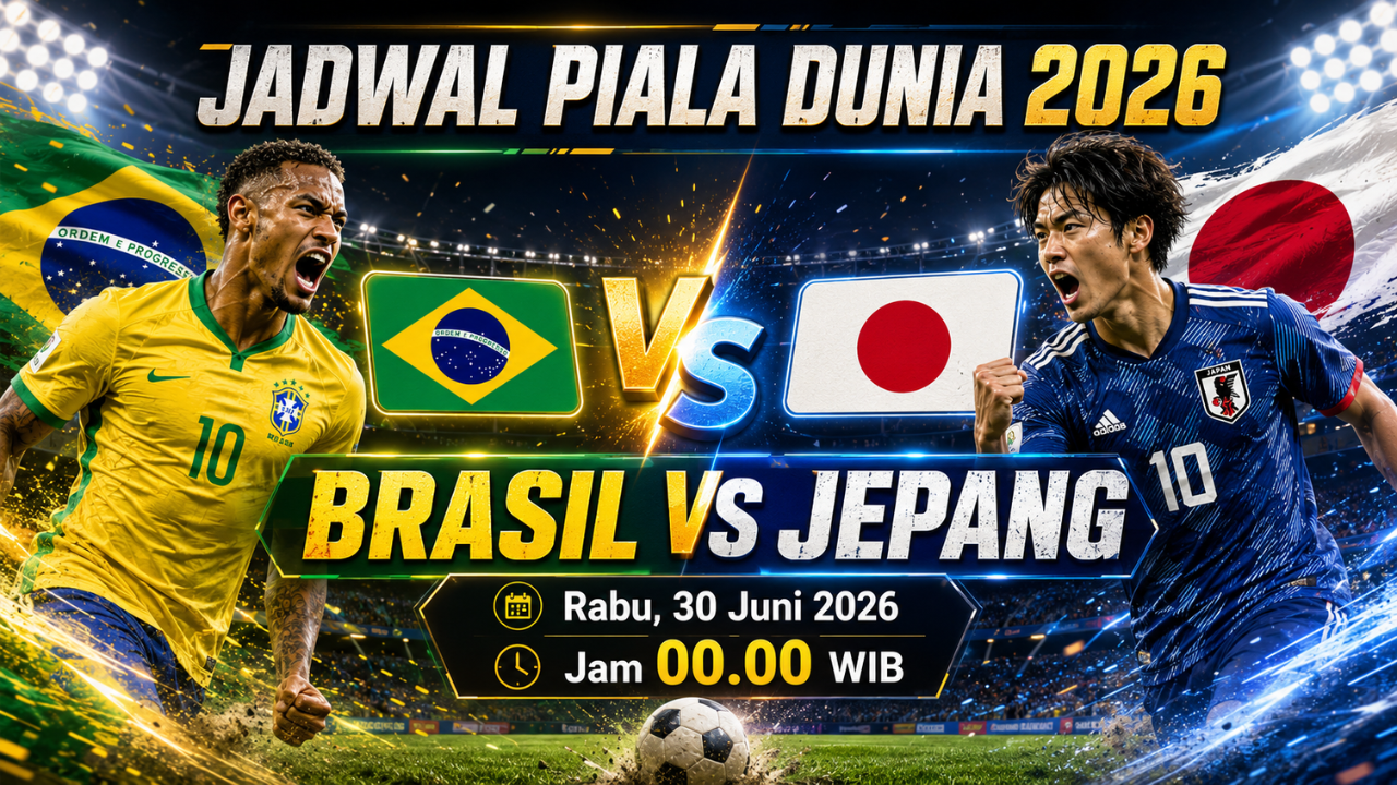 Prediksi Susunan Starting XI Brasil vs Jepang di Babak 32 Besar Piala Dunia 2026