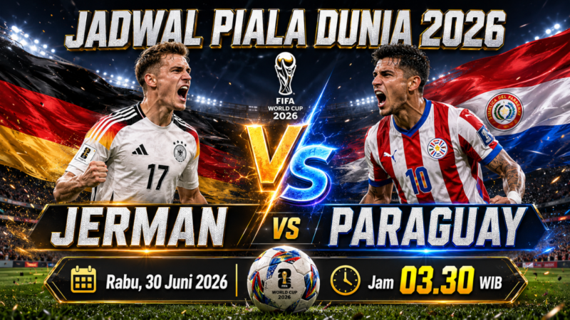 Prediksi Susunan Starting XI Jerman vs Paraguay di Babak 32 Besar Piala Dunia 2026