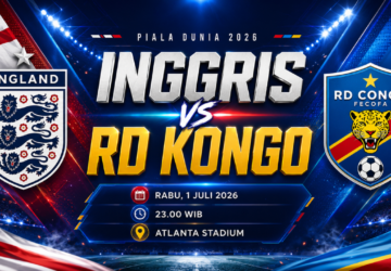 Prediksi Pertandingan Inggris vs RD Kongo di Babak 32 Besar Piala Dunia 2026