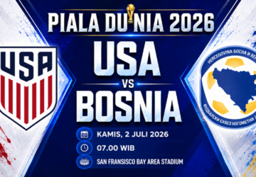 Prediksi Amerika Serikat vs Bosnia dan Herzegovina Babak 32 Besar Piala Dunia 2026